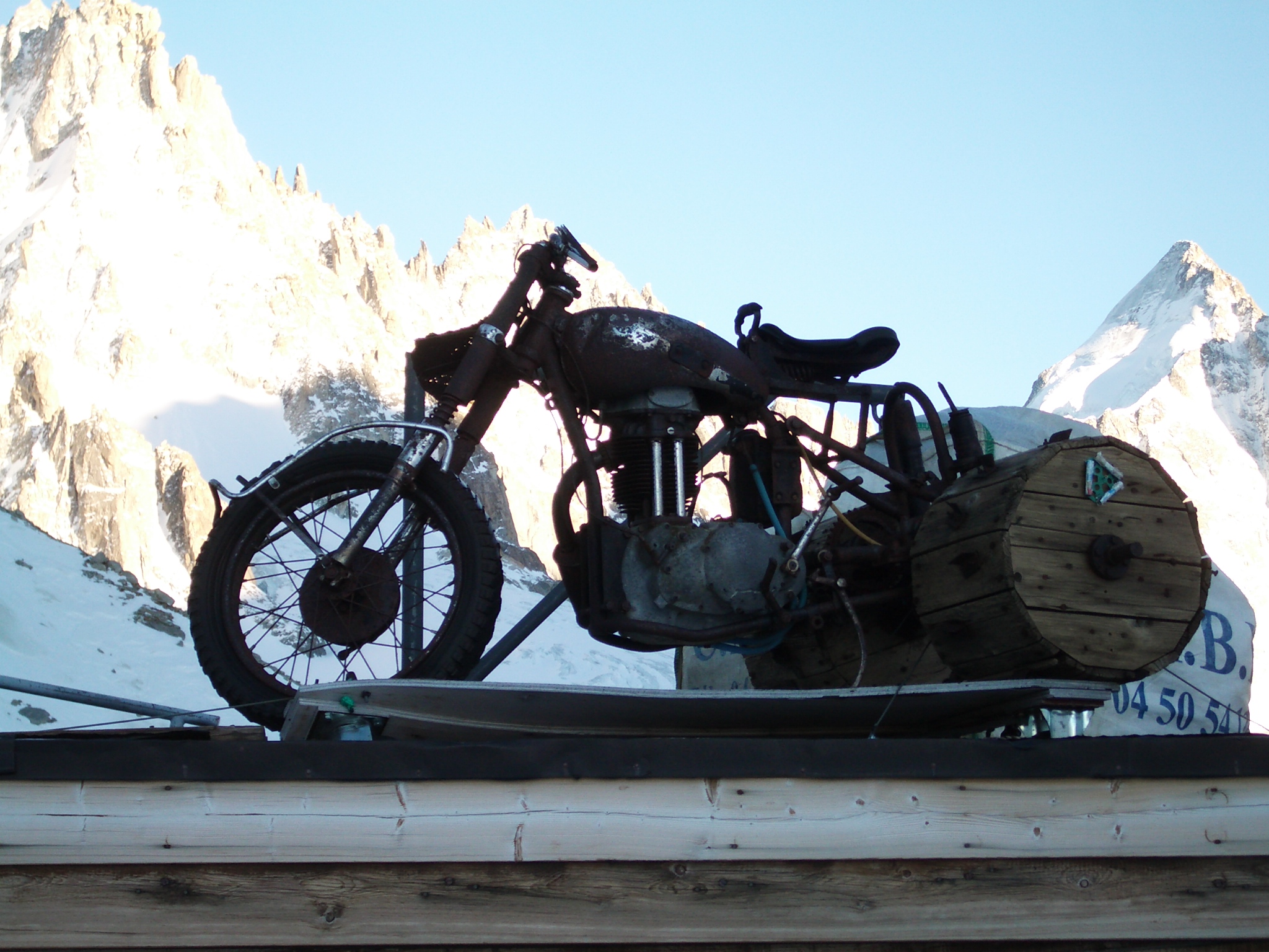 On top of hut